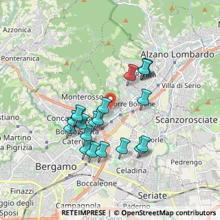 Mappa Via Pietro Maroncelli, 24124 Bergamo BG, Italia (1.653)