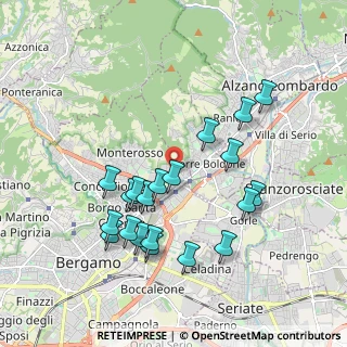 Mappa Via Pietro Maroncelli, 24124 Bergamo BG, Italia (1.866)