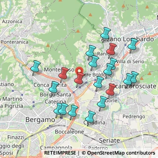Mappa Via Pietro Maroncelli, 24124 Bergamo BG, Italia (1.9265)