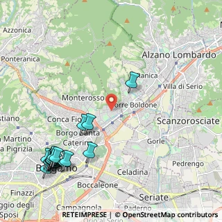 Mappa Via Pietro Maroncelli, 24124 Bergamo BG, Italia (2.88529)