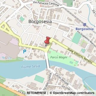 Mappa Viale Carlo Fassò, 24, 13011 Borgosesia, Vercelli (Piemonte)