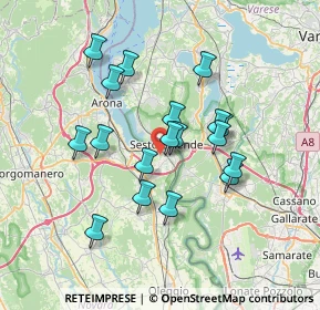 Mappa 28053 Castelletto sopra Ticino NO, Italia (6.07611)