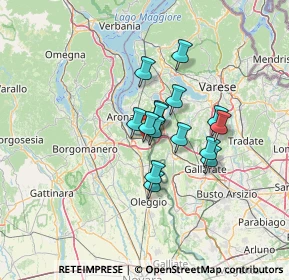 Mappa 28053 Castelletto sopra Ticino NO, Italia (8.992)