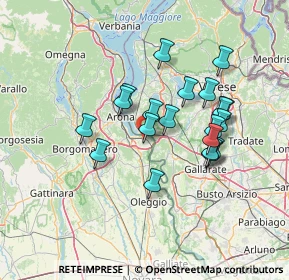 Mappa 28053 Castelletto sopra Ticino NO, Italia (11.9995)