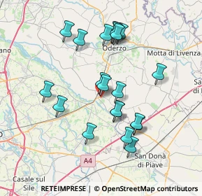 Mappa Via Terreni, 31047 Ponte di Piave TV, Italia (6.8625)