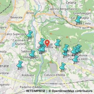 Mappa Via Frigerio Tranquilla, 24030 Villa d'Adda BG, Italia (2.03067)