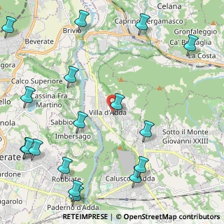 Mappa Via Frigerio Tranquilla, 24030 Villa d'Adda BG, Italia (3.02353)