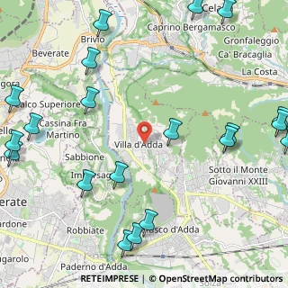 Mappa Via Frigerio Tranquilla, 24030 Villa d'Adda BG, Italia (3.1405)
