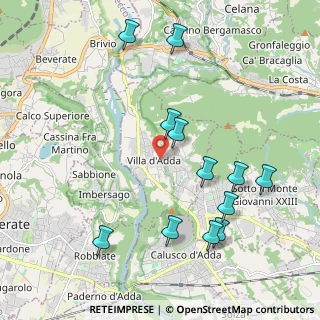 Mappa Via Frigerio Tranquilla, 24030 Villa d'Adda BG, Italia (2.2075)