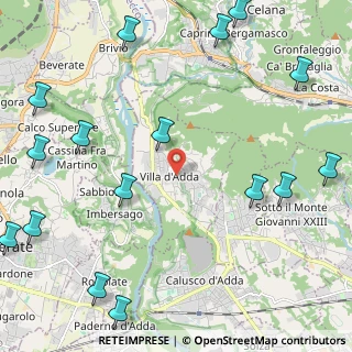 Mappa Via Frigerio Tranquilla, 24030 Villa d'Adda BG, Italia (3.15)