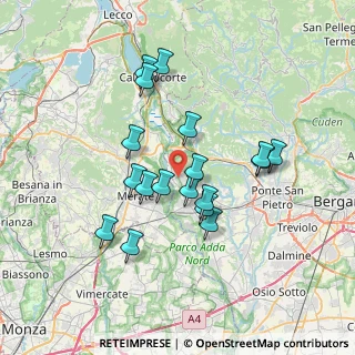 Mappa Via Frigerio Tranquilla, 24030 Villa d'Adda BG, Italia (6.27)