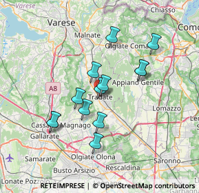 Mappa Via Crocifisso, 21049 Tradate VA, Italia (5.89538)