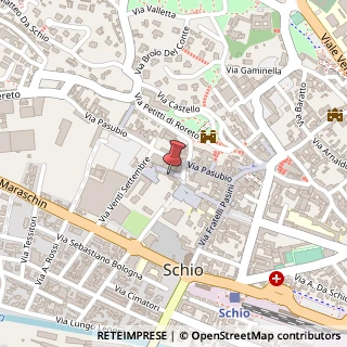 Mappa Piazza Alvise Conte, 8, 36015 Schio, Vicenza (Veneto)