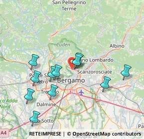 Mappa 24123 Bergamo BG, Italia (7.63273)