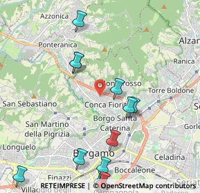 Mappa 24123 Bergamo BG, Italia (2.44667)