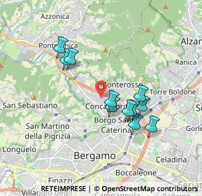Mappa 24123 Bergamo BG, Italia (1.55455)