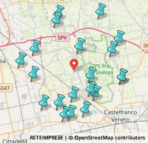 Mappa Via Po, 31037 Loria TV, Italia (4.4865)