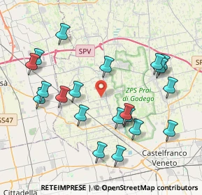 Mappa Via Po, 31037 Loria TV, Italia (4.182)