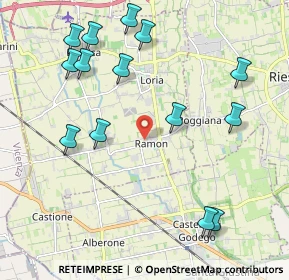 Mappa Via Po, 31037 Loria TV, Italia (2.36357)