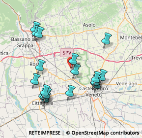 Mappa Via Po, 31037 Loria TV, Italia (7.74053)