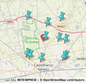 Mappa Via Castellana, 31039 Vallà TV, Italia (3.73273)