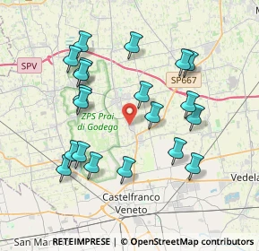 Mappa Via Castellana, 31039 Vallà TV, Italia (3.767)