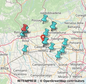 Mappa Via Castellana, 31039 Vallà TV, Italia (11.76333)