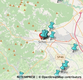 Mappa Via XX Settembre, 36015 Schio VI, Italia (3.86231)