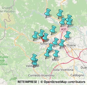 Mappa Via XX Settembre, 36015 Schio VI, Italia (6.44176)