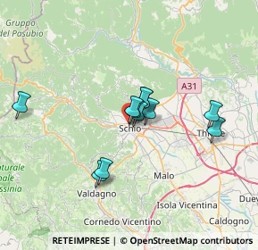 Mappa Via XX Settembre, 36015 Schio VI, Italia (5.10273)