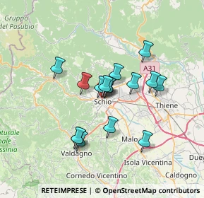 Mappa Via XX Settembre, 36015 Schio VI, Italia (5.34125)