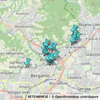 Mappa Via Giovanni Zibordi, 24123 Bergamo BG, Italia (1.34889)