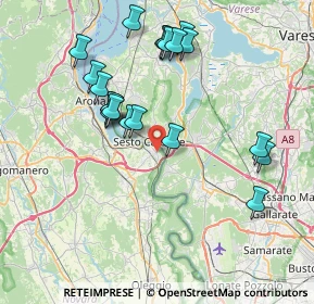 Mappa Via Gramsci, 28053 Castelletto sopra Ticino NO, Italia (7.729)
