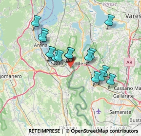 Mappa Via Gramsci, 28053 Castelletto sopra Ticino NO, Italia (5.81824)