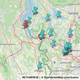 Mappa Via Gramsci, 28053 Castelletto sopra Ticino NO, Italia (9.515)