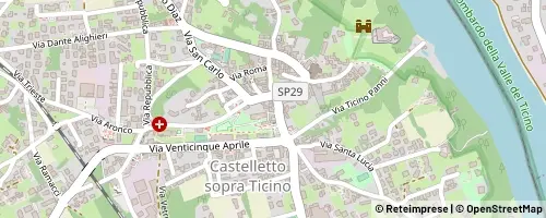 Mappa Castelletto sopra Ticino