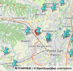 Mappa Via Str. Regia, 24030 Mapello BG, Italia (2.72846)