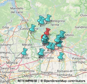 Mappa Via Str. Regia, 24030 Mapello BG, Italia (9.375)