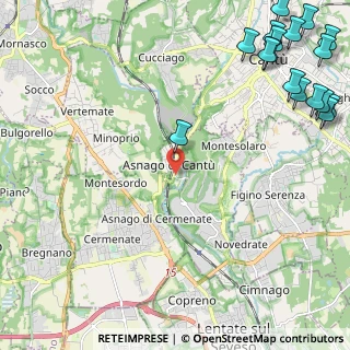 Mappa VIA NEGRINI, 22063 Cantù CO, Italia (3.58412)
