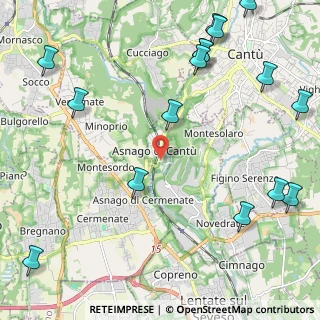 Mappa VIA NEGRINI, 22063 Cantù CO, Italia (3.0375)