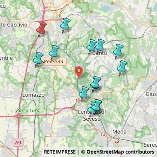 Mappa VIA NEGRINI, 22063 Cantù CO, Italia (3.91429)