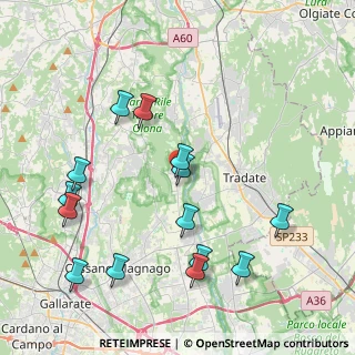 Mappa 21050 Castelseprio VA, Italia (4.49857)