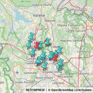 Mappa 21050 Castelseprio VA, Italia (6.27444)