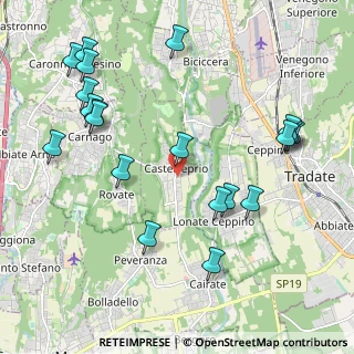 Mappa 21050 Castelseprio VA, Italia (2.3975)