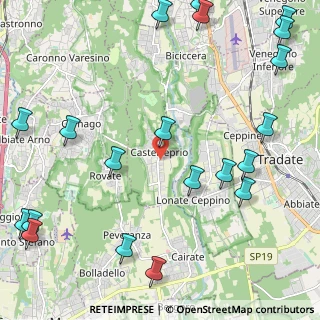 Mappa 21050 Castelseprio VA, Italia (3.0795)