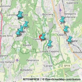 Mappa 21050 Castelseprio VA, Italia (2.37667)