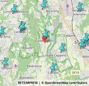 Mappa 21050 Castelseprio VA, Italia (3.025)