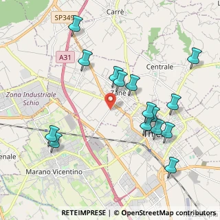 Mappa Via della Corte, 36010 Zanè VI, Italia (2.12)