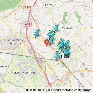 Mappa Via della Corte, 36010 Zanè VI, Italia (1.33231)