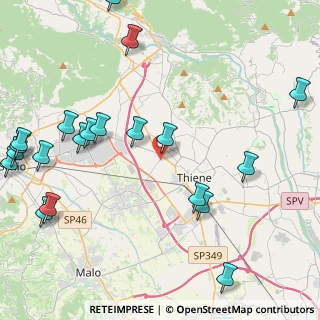 Mappa Via della Corte, 36010 Zanè VI, Italia (5.6705)